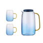 Glass Cold Water Bottle High Borosilicate Glass 1550ml Glass Pitcher Kettle Teapots For Tea Fruit Juice Lemon  water jug pitcher