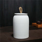 Large Vintage Ceramic Tea Caddy Teaware Coarse Pottery Sealed Pot Household Tea Tins Tea Storage Tea Container Tea Organizer