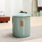 Crackle Effect Asian Porcelain Storage Canister