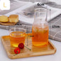 Glass Water Bottle With Glass Cup Set Cold kettle Set Household Tea Bottle Transparent Fruit Juice Milk Drinking Water Cup Set